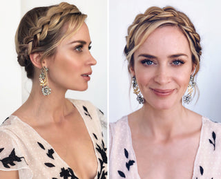Emily Blunt's Elegant Crown Braid