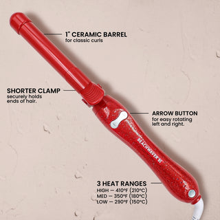 LIMITED STOCK! Beachwaver B1 - Red Glitter