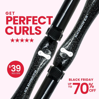 Holiday Beachwaver Glitter 1-Inch Rotating Ceramic