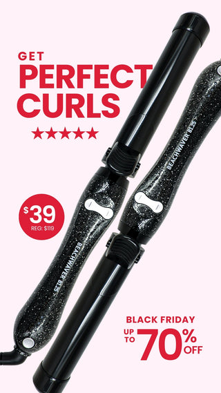 Holiday Beachwaver Glitter 1-Inch Rotating Ceramic