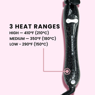 Holiday Beachwaver Glitter 1-Inch Rotating Ceramic