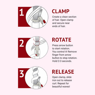 Holiday Beachwaver Glitter 1-Inch Rotating Ceramic