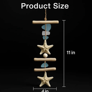 Coastal seashell wall hanging Starfish Driftwood Beach Room Decoration