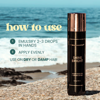 Shine Bright Vegan Keratin + Argan Serum
