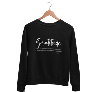 gratitude defined sweatshirt | feeding veterans