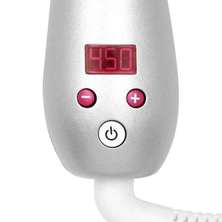 Upclose image of the power and heat settings on the pro 1
