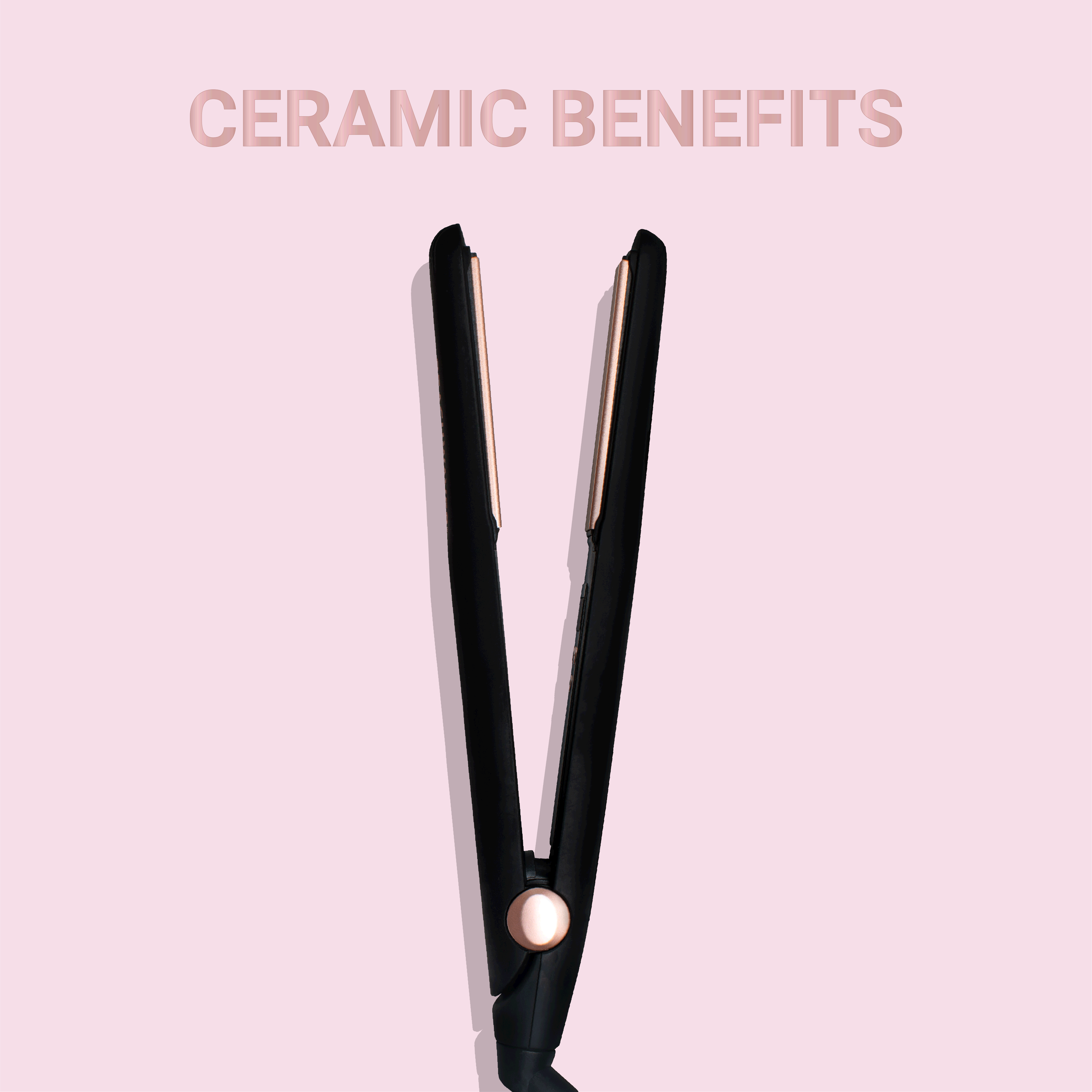 Coast Pro Ceramic Flat Iron Midnight Rose The Beachwaver Co