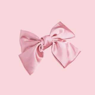 Image of Silky Oversized Pink Bow