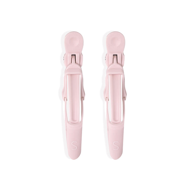 Image of pink Darby Clips from above.