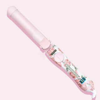 image of pale Pink and White, with a pink floral pattern, Beachwaver S1.25.